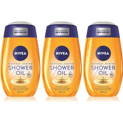 NIVEA Rich Care olejek pod prysznic do skóry suchej 3 x 200 ml