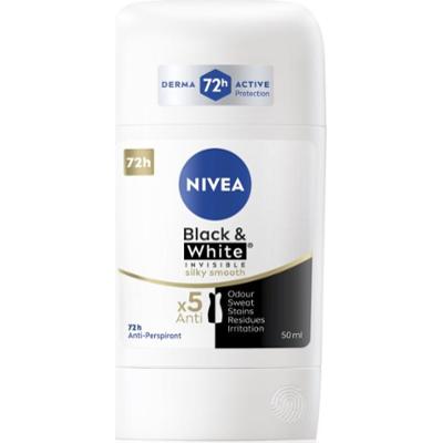 NIVEA Black & White Invisible Silky Smooth antyperspirant w sztyfcie 50 ml