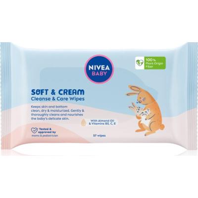 NIVEA BABY Soft & Cream chusteczki oczyszczające 57 szt.