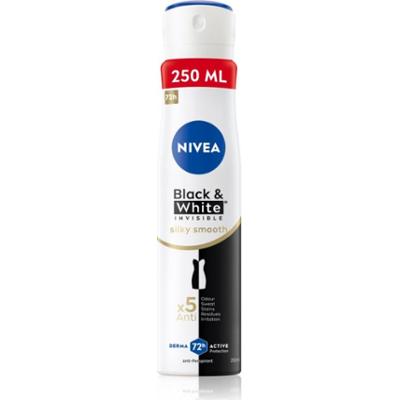 NIVEA Black & White Invisible Silky Smooth antyperspirant w sprayu dla kobiet 250 ml