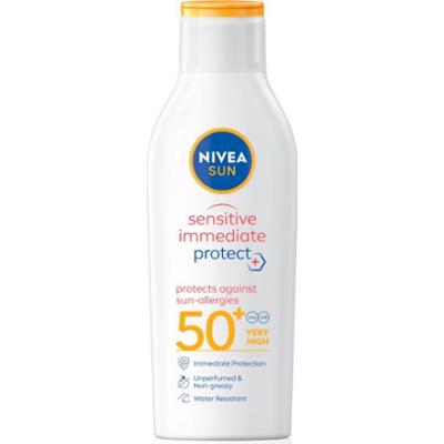 NIVEA SUN Sensitive Immediate mleczko do opalania do skóry wrażliwej SPF 50+ 200 ml