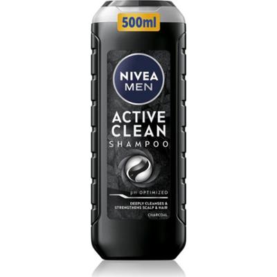 NIVEA MEN Active Clean szampon głęboko oczyszczający z aktywnym węglem 500 ml
