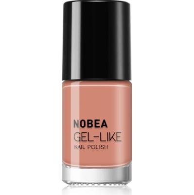 NOBEA Day-to-Day Gel-like Nail Polish lakier do paznokci z żelowym efektem odcień Almond milk #N14 6 ml