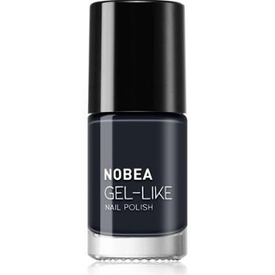 NOBEA Day-to-Day Gel-like Nail Polish lakier do paznokci z żelowym efektem odcień Blue depths #N19 6 ml
