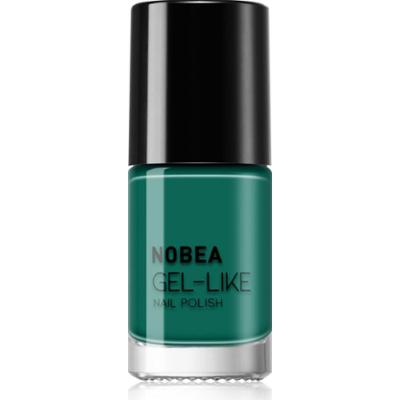 NOBEA Day-to-Day Gel-like Nail Polish lakier do paznokci z żelowym efektem odcień #N65 Emerald green 6 ml