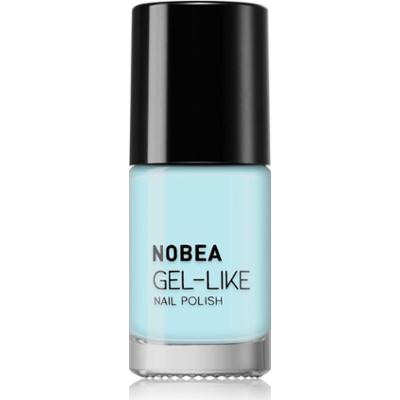 NOBEA Day-to-Day Gel-like Nail Polish lakier do paznokci z żelowym efektem odcień #N67 Sky blue summer 6 ml