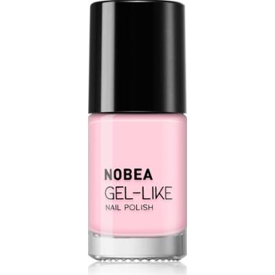 NOBEA Day-to-Day Gel-like Nail Polish lakier do paznokci z żelowym efektem odcień #N68 Pink cream 6 ml