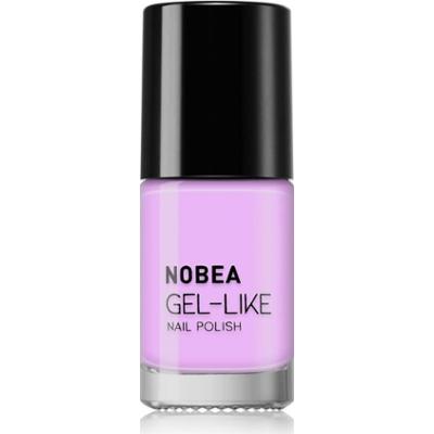 NOBEA Day-to-Day Gel-like Nail Polish lakier do paznokci z żelowym efektem odcień #N69 Sweet violet 6 ml