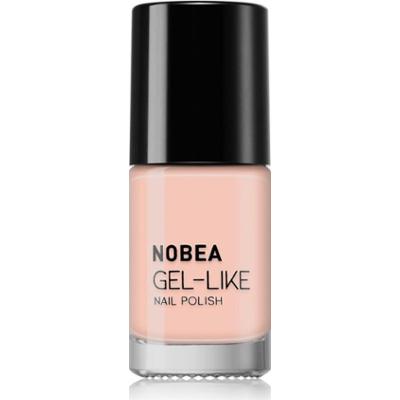 NOBEA Day-to-Day Gel-like Nail Polish lakier do paznokci z żelowym efektem odcień #N72 Nude beige 6 ml