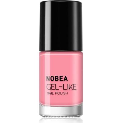 NOBEA Day-to-Day Gel-like Nail Polish lakier do paznokci z żelowym efektem odcień Pink rosé #N02 6 ml
