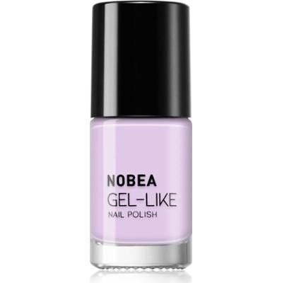 NOBEA Day-to-Day Gel-like Nail Polish lakier do paznokci z żelowym efektem odcień Soft lilac #N05 6 ml