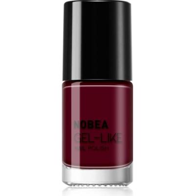 NOBEA Day-to-Day Gel-like Nail Polish lakier do paznokci z żelowym efektem odcień Dark cherry #N09 6 ml