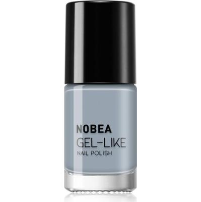 NOBEA Day-to-Day Gel-like Nail Polish lakier do paznokci z żelowym efektem odcień Cloudy grey #N10 6 ml