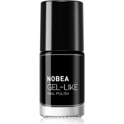 NOBEA Day-to-Day Gel-like Nail Polish lakier do paznokci z żelowym efektem odcień Black sapphire #N22 6 ml