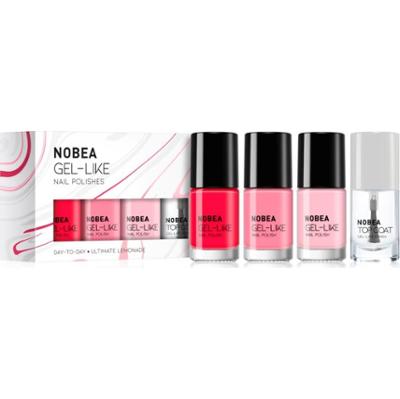 NOBEA Day-to-Day 4-Piece Gel-like Nail Polish set zestaw lakierów do paznokci Ultimate Lemonade