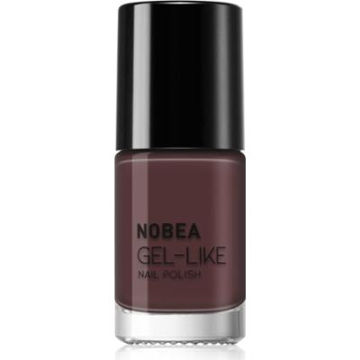 NOBEA Day-to-Day Gel-like Nail Polish lakier do paznokci z żelowym efektem odcień Chocolate Mocha 6 ml