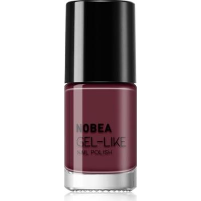 NOBEA Day-to-Day Gel-like Nail Polish lakier do paznokci z żelowym efektem odcień Dark orchid #N47 6 ml