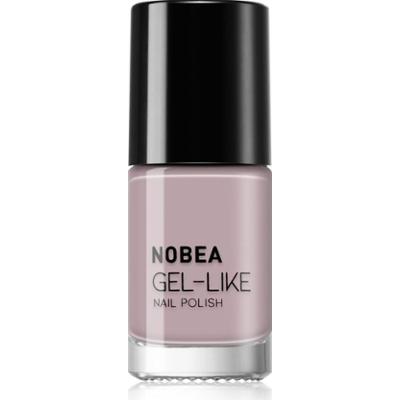 NOBEA Day-to-Day Gel-like Nail Polish lakier do paznokci z żelowym efektem odcień Beige nutmeg #N52 6 ml