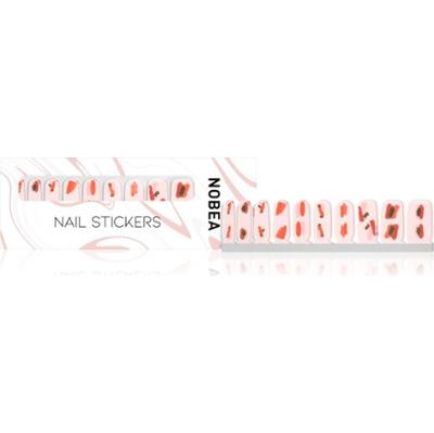 NOBEA Accessories Nail File naklejki na paznokcie Red & pink 1 szt.
