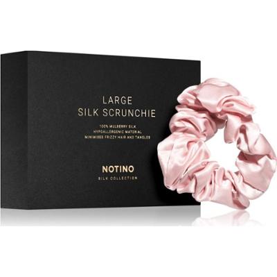 Notino Silk Collection Large scrunchie jedwabna gumka do włosów Pink 1 szt.
