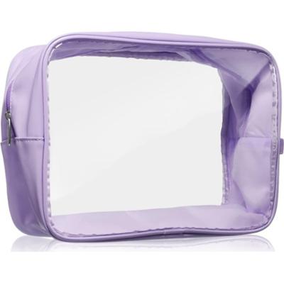 Notino Travel Collection Extra Large Clear Organizer przezroczysta kosmetyczka XL Purple 27,5x20x12,5 cm 1 szt.