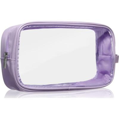 Notino Travel Collection Large Clear Organizer przezroczysta kosmetyczka L Purple 1 szt.