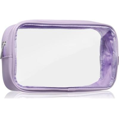 Notino Travel Collection Medium Clear Organizer przezroczysta kosmetyczka M Purple 24x12,5x5 cm 1 szt.
