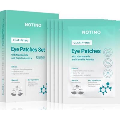 Notino Clarifying Bio-Cellulose Eye Patches Set with Niacinamide and Centella Asiatica maseczka rozjaśniająca do okolic oczu