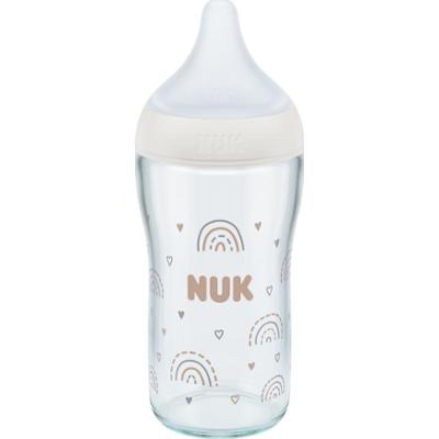 NUK Perfect Match Glass Bottle butelka do karmienia z regulacją temperatury 3m+ 230 ml