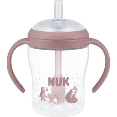 NUK Perfect Match Bear butelka ze słomką 8m+ 150 ml