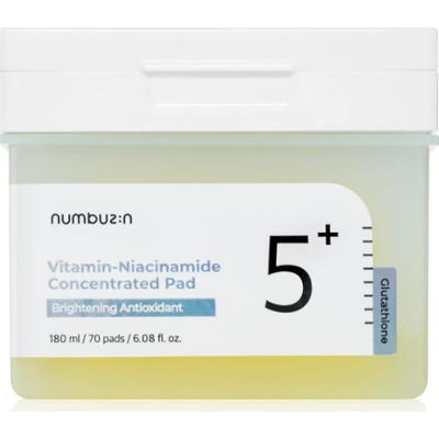 Numbuzin No. 5 Glutathione Vitamin Concentrated Toner Pad tonizujące płatki do twarzy do rozjaśnienia i nawilżenia 70 szt.