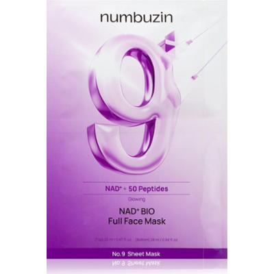 Numbuzin No. 9 NAD Bio Lifting-sil Full Face Mask ujędrniająca maska kolagenowa z peptydami 4 szt.