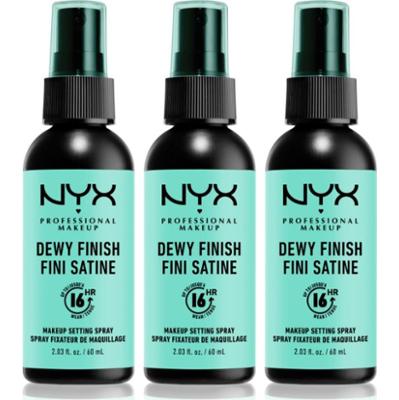 NYX Professional Makeup Makeup Setting Spray Dewy spray utrwalający 3x60 ml