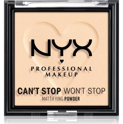 NYX Professional Makeup Can't Stop Won't Stop Mattifying Powder puder matujący odcień 01 Fair 6 g