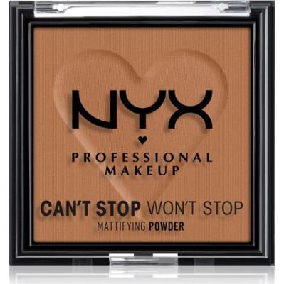 NYX Professional Makeup Can't Stop Won't Stop Mattifying Powder puder matujący odcień 08 Mocha 6 g