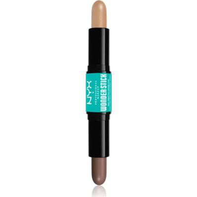 NYX Professional Makeup Wonder Stick Dual Face Lift Dwustronny sztyft do konturowania odcień 01 Fair 2x4 g