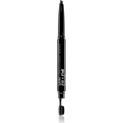 NYX Professional Makeup Fill & Fluff pomada do brwi w w pisaku odcień 08 - Black 0,2 g