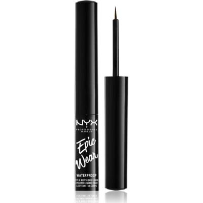 NYX Professional Makeup Epic Wear Liquid Liner eyelinery w płynie o matowym wykończeniu odcień 02 Brown 3.5 ml