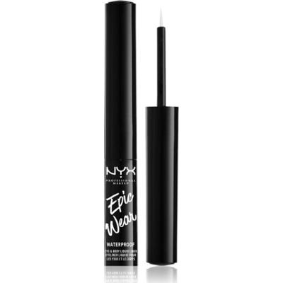NYX Professional Makeup Epic Wear Liquid Liner eyelinery w płynie o matowym wykończeniu odcień 04 White 3.5 ml