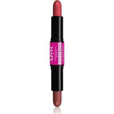 NYX Professional Makeup Wonder Stick Cream Blush Dwustronny sztyft do konturowania odcień 03 Coral N Deep Peach 2x4 g