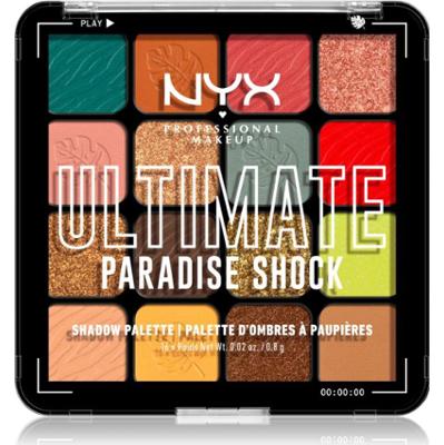 NYX Professional Makeup Ultimate Shadow Palette cienie do powiek odcień Paradise Shock 16 szt.