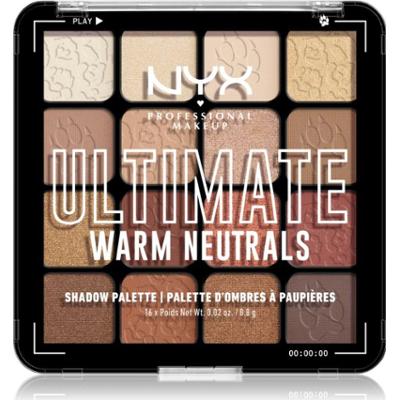 NYX Professional Makeup Ultimate Shadow Palette cienie do powiek odcień Warm Neutrals 16x0,8 g