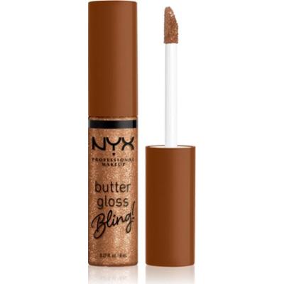 NYX Professional Makeup Butter Gloss Bling błyszczyk do ust z błyszczącymi cząsteczkami odcień 04 Pay Me In Gold 8 ml
