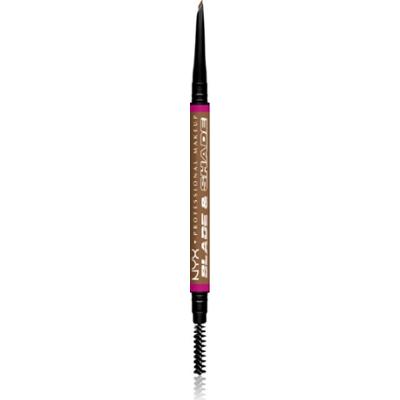 NYX Professional Makeup Blade & Shade kredka do brwi ze szczotką odcień 02 Blonde g