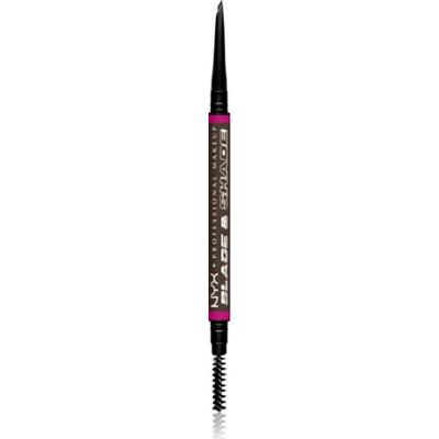 NYX Professional Makeup Blade & Shade kredka do brwi ze szczotką odcień Ash Brown 0.06 g