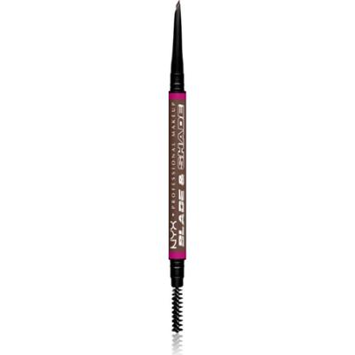 NYX Professional Makeup Blade & Shade kredka do brwi ze szczotką odcień 09 Brunette g