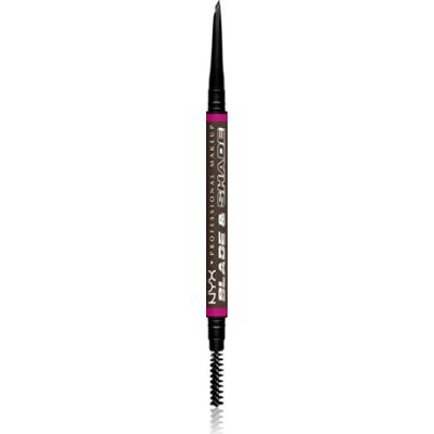 NYX Professional Makeup Blade & Shade kredka do brwi ze szczotką odcień Espresso 0.06 g