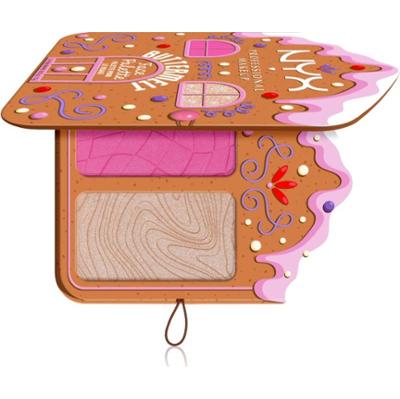 NYX Professional Makeup Gingerbaddie Land Buttermelt paleta rozświetlaczy i róży do policzków odcień Light/Medium 1 szt.