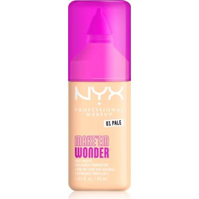 NYX Professional Makeup Make ‘Em Wonder lekki podkład matujący odcień 01 Pale 30 ml