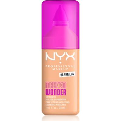 NYX Professional Makeup Make ‘Em Wonder lekki podkład matujący odcień 08 Vanilla 30 ml